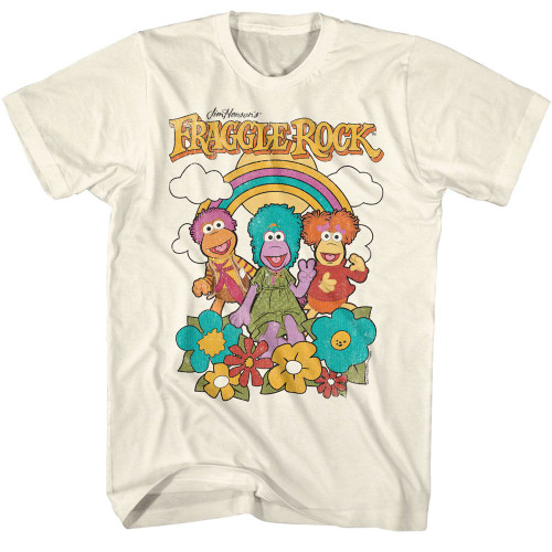 Fraggle Rock Rainbow Natural T-Shirt