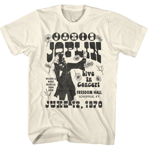 Janis Joplin Wilder and More Magical Natural T-Shirt