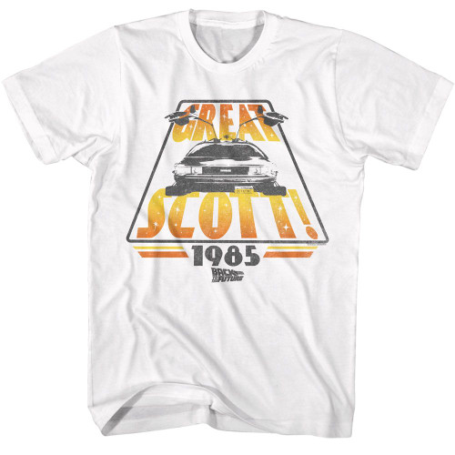 Back to the Future Great Scott 1985 White T-Shirt