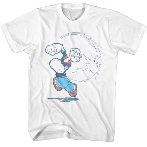 Popeye Vintage White T-Shirt