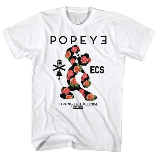 Popeye Flowerman White T-Shirt