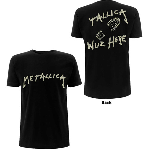 Metallica Unisex T-Shirt Wuz Here (Back Print)