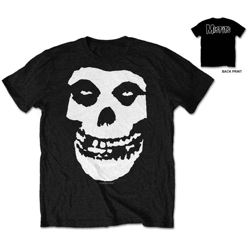 Misfits Unisex T-Shirt Classic Fiend Skull (Back Print)