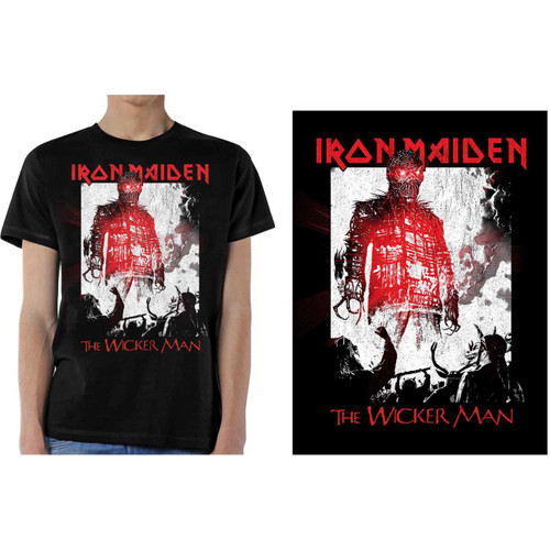 Iron Maiden Unisex T-Shirt The Wicker Man Smoke