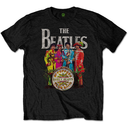 The Beatles Unisex T-Shirt Sgt Pepper Black