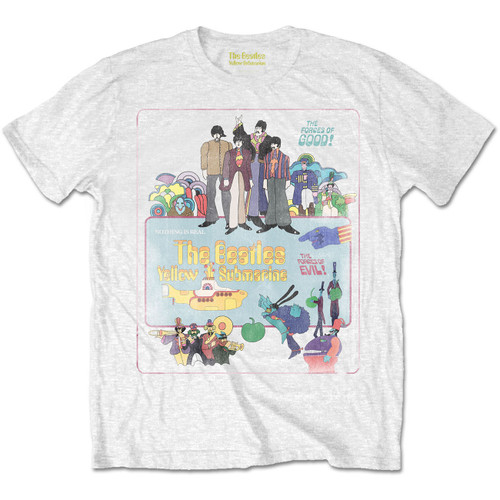 The Beatles Unisex T-Shirt Yellow Submarine Vintage Movie Poster