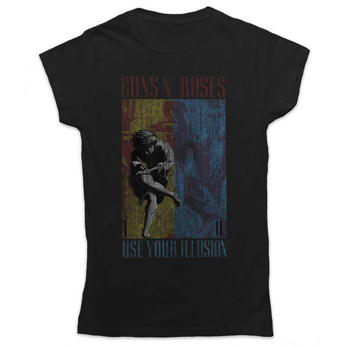 Guns N Roses Women's T-Shirt Use Your Illusion