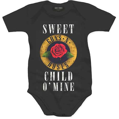 Guns N Roses Kids Infant Baby Romper Grow Child O' Mine Rose