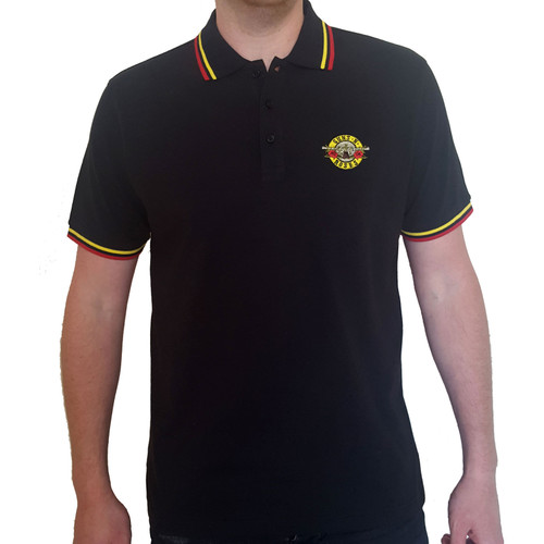 Guns N Roses Unisex Polo Shirt Classic Logo Black