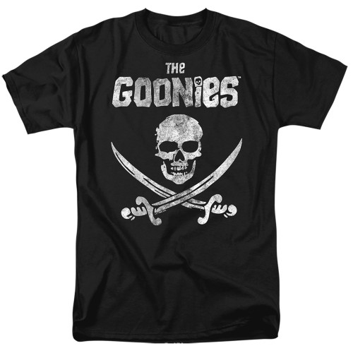 The Goonies Flag 1 Adult T-Shirt Black