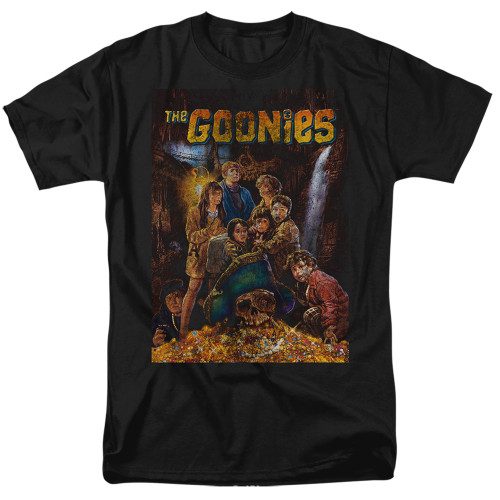 The Goonies Poster Adult T-Shirt Black