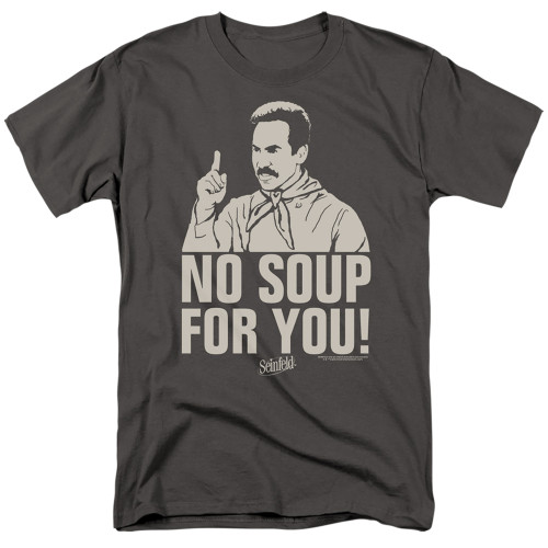 Seinfeld No Soup T-Shirt Charcoal