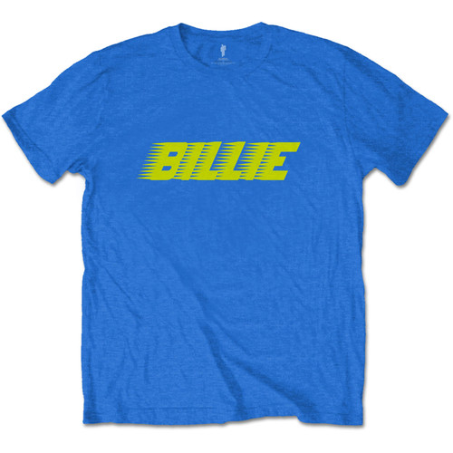 Billie Eilish Unisex T-Shirt Racer Logo Blue