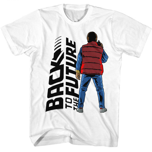Back To The Future Back To Back White T-Shirt