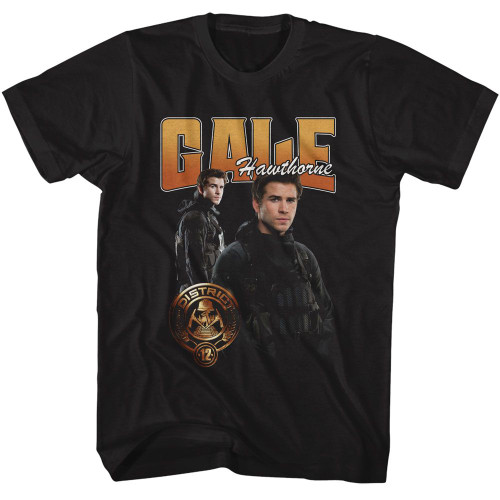 Hunger Games Gale Duo Photo Black T-Shirt