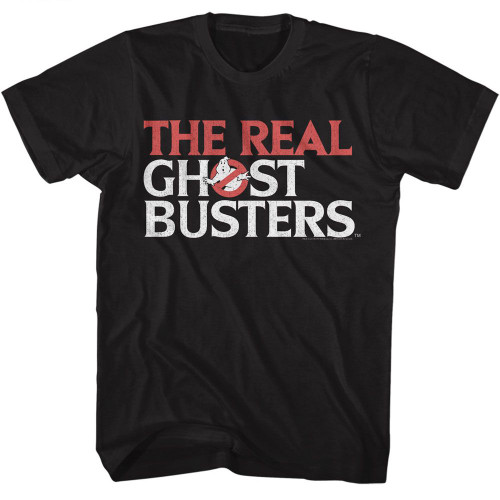 The Real Ghostbusters Logo Black Classic T-Shirt