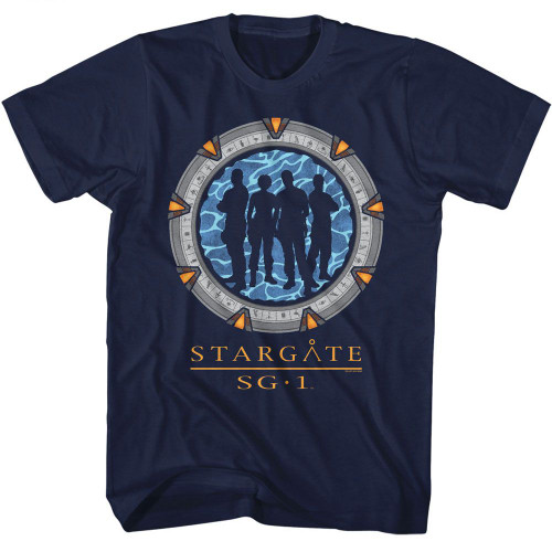 Stargate Silhouette Gate Navy T-Shirt