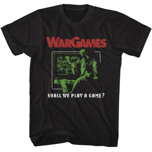 WarGames Play A Game Black T-Shirt