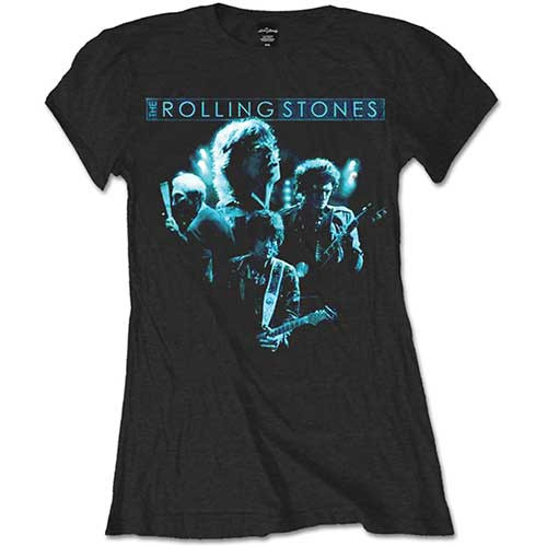 The Rolling Stones Women's T-Shirt Band Glow