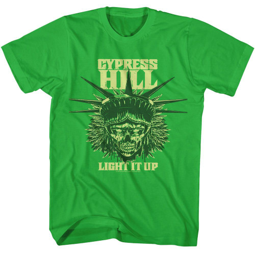 Cypress Hill Light It Up Kelly Adult T-Shirt