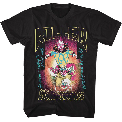 Killer Klowns From Outer Space Black Adult T-Shirt