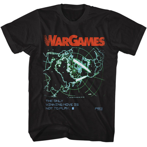 WarGames Winning Move Black Adult T-Shirt
