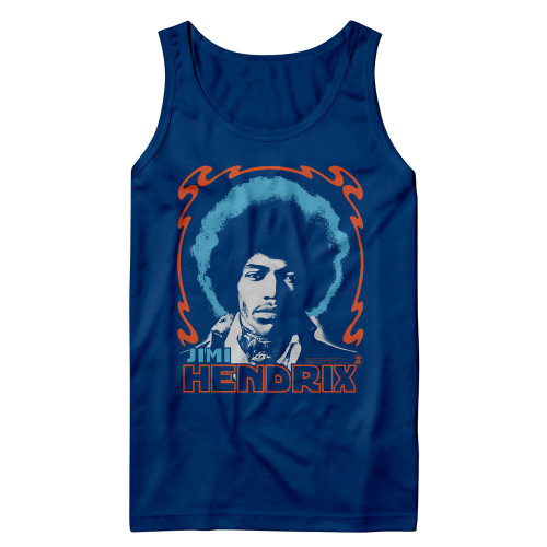 Jimi Hendrix Tri Color Royal Tank Top