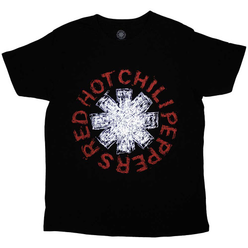 Red Hot Chili Peppers Unisex T-Shirt Red Circle Asterisk (Eco
