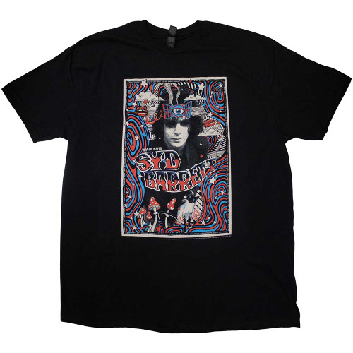 Syd Barrett Unisex T-Shirt Melty Poster (Ex-Tour)