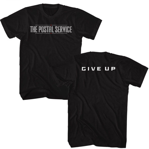 The Postal Service Give Up Black T-Shirt The Postal Service Give Up Black T-Shirt