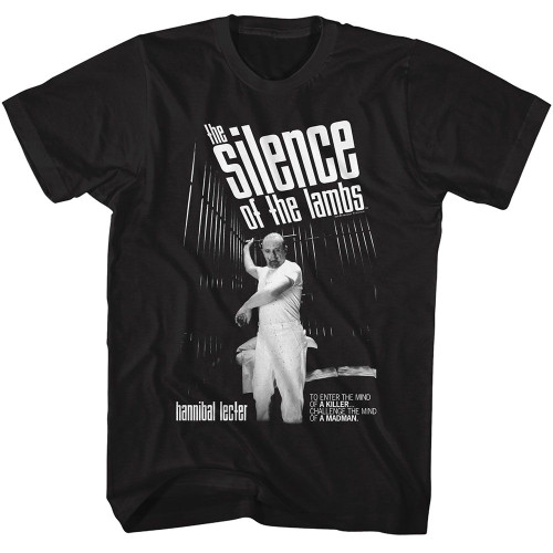 Silence Of The Lambs Hannibal Cell Black T-Shirt