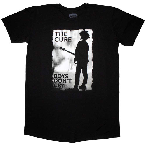 The Cure Women's T-Shirt Dress Boys Don't Cry Black & White