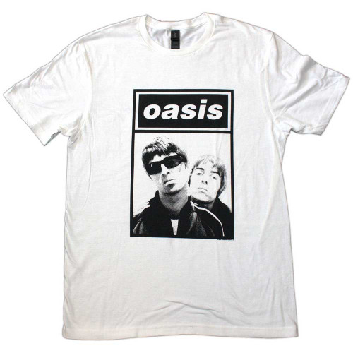 Oasis Unisex T-Shirt Noel & Liam Boxed Photo
