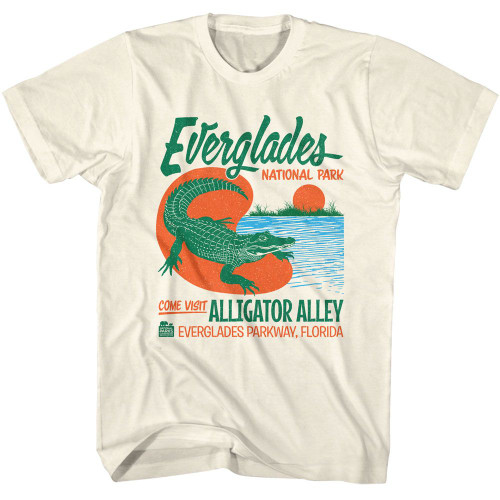 National Parks Alligator Alley Natural T-Shirt