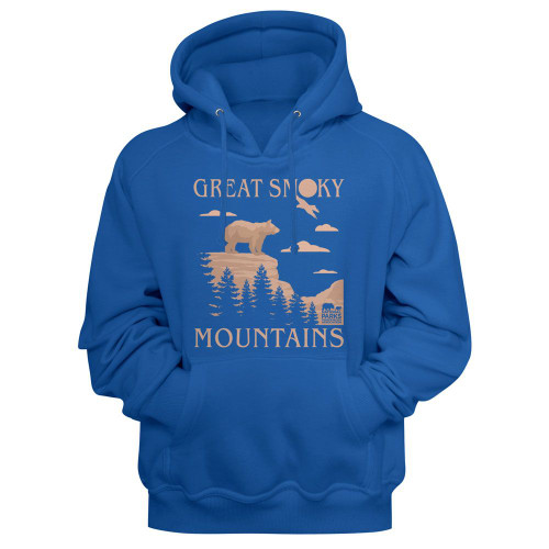 National Parks Great Smoky Mountains Royal Hoodie Sweatshirt