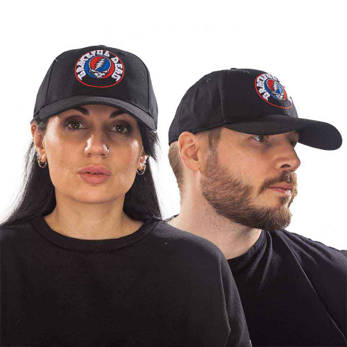 Grateful Dead Unisex Baseball Cap Steal Your Face Logo Black