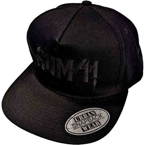 Sum 41 Unisex Snapback Cap Black Logo (Ex-Tour)