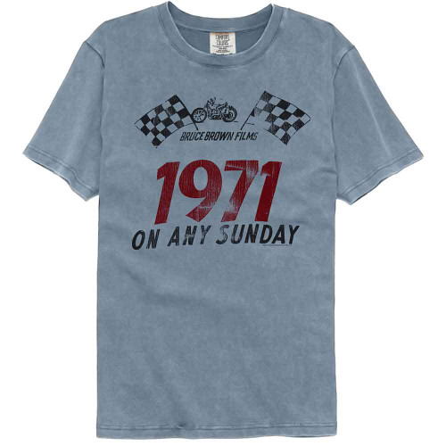 Bruce Brown Films 1971 Any Sunday Blue Jean Comfort Colors T-Shirt