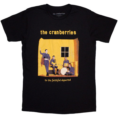 The Cranberries Unisex T-Shirt Faithfully Departed Cover (Black)