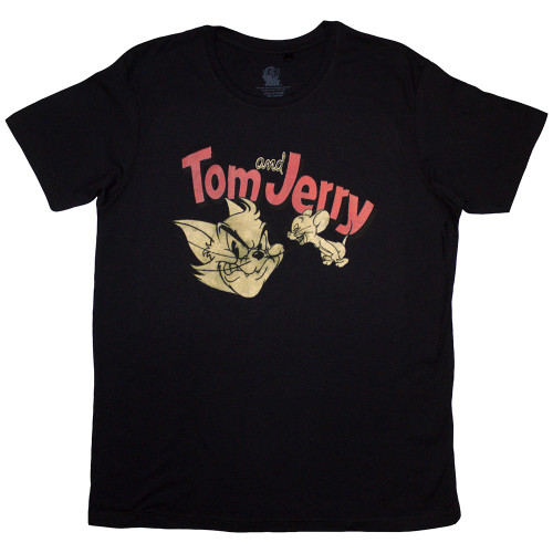 Tom & Jerry Unisex T-Shirt Retro (Black)