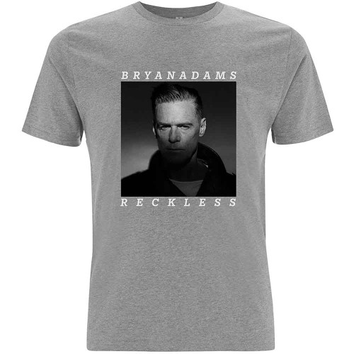 Bryan Adams Unisex T-Shirt Reckless (Grey)