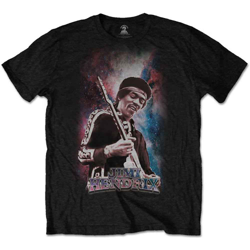 Jimi Hendrix Unisex T-Shirt Galaxy 2 (Black)