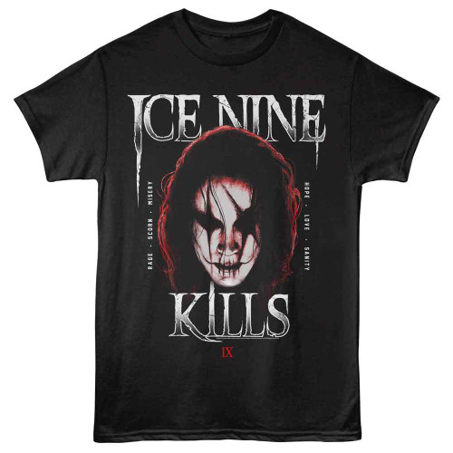 Ice Nine Kills The Crow Face Black T-Shirt