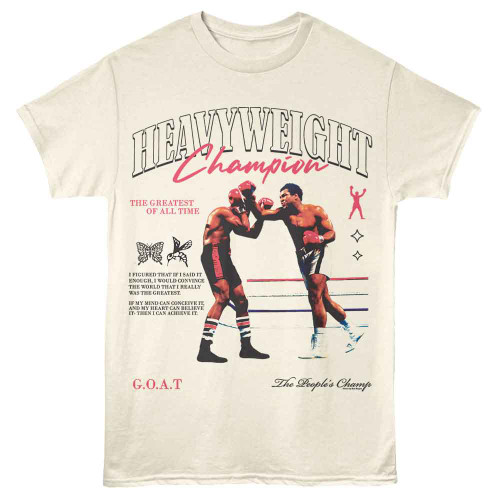Muhammad Ali Heavyweight Champion Natural T-Shirt