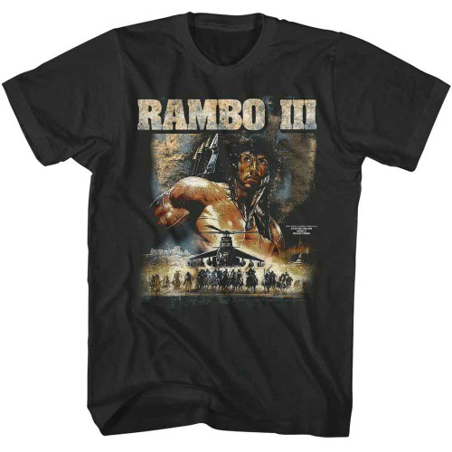 Rambo 3 Chopper Poster Smoke T-Shirt