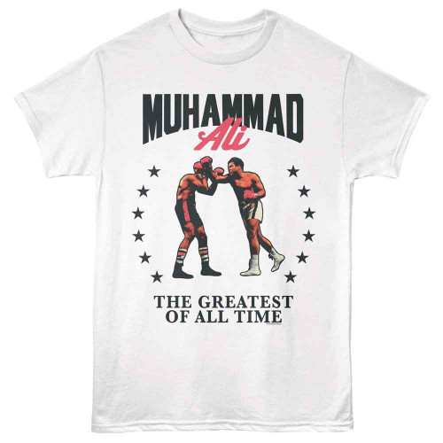 Muhammad Ali In Stars White T-Shirt