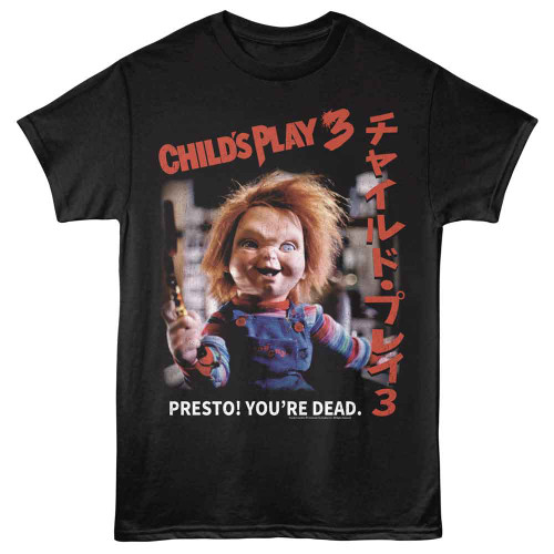 Chucky Child's Play Presto Black T-Shirt