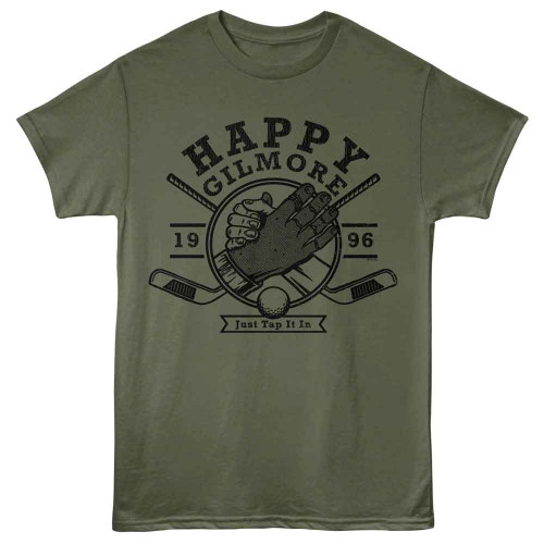 Happy Gilmore Handshake Military Green T-Shirt