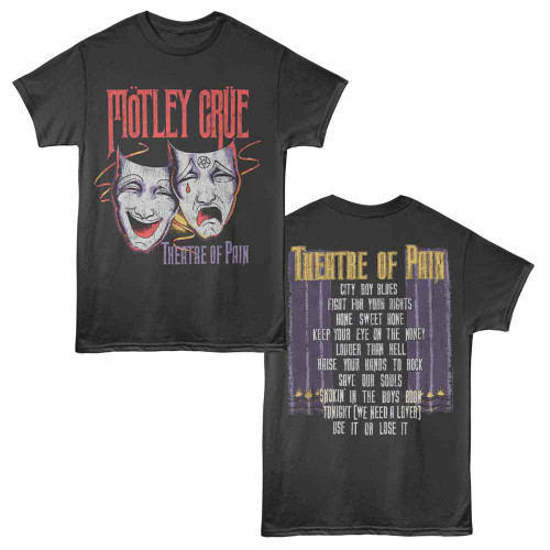 Motley Crue Theatre Of Pain F B Smoke T-Shirt