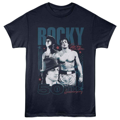 Rocky Stars And Stripes 50th Navy T-Shirt